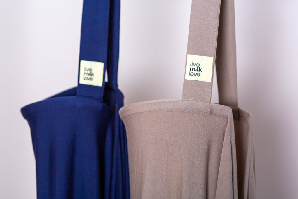 Navy Halo Nursing Cover Bamboo