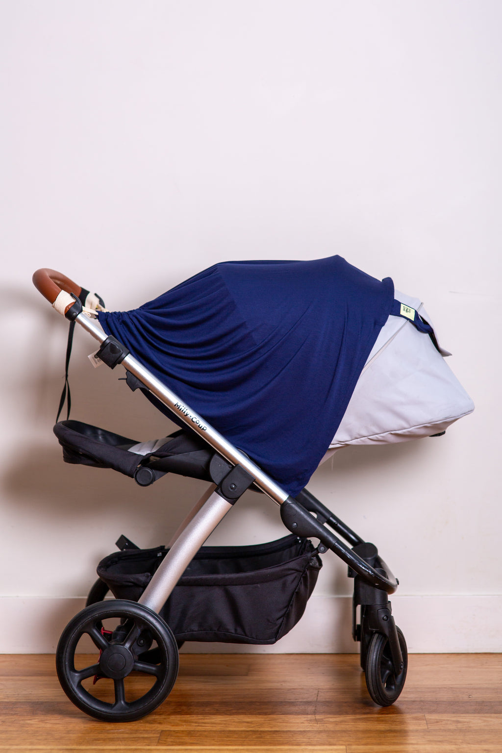 Navy Halo Nursing Cover Bamboo