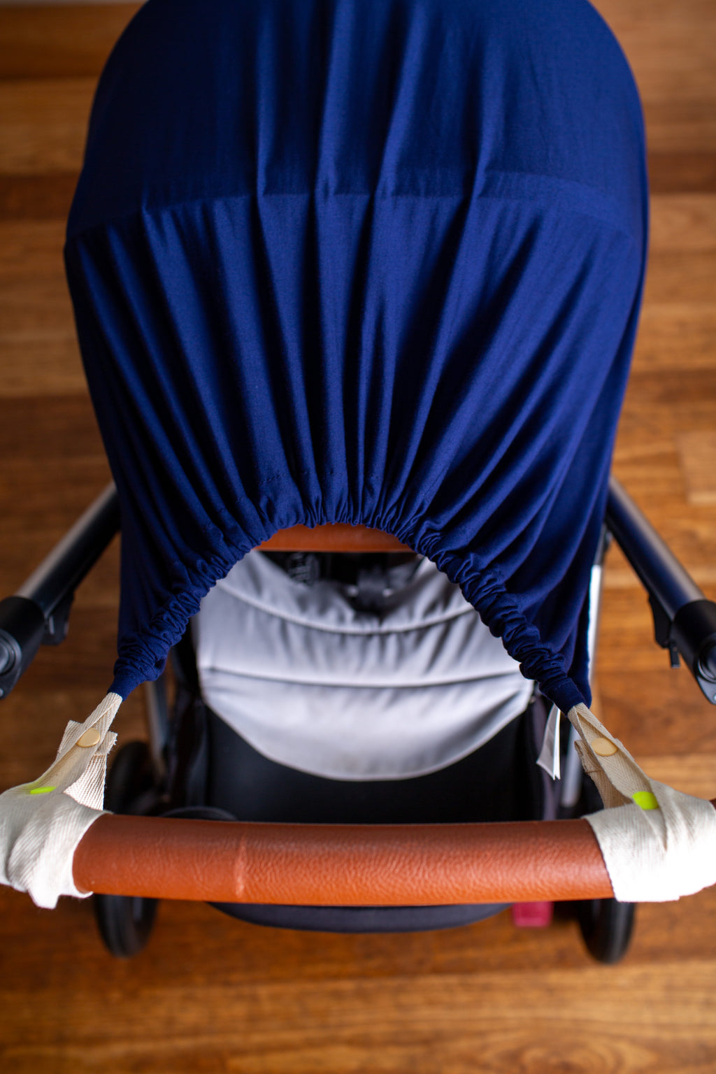 Navy Halo Nursing Cover Bamboo