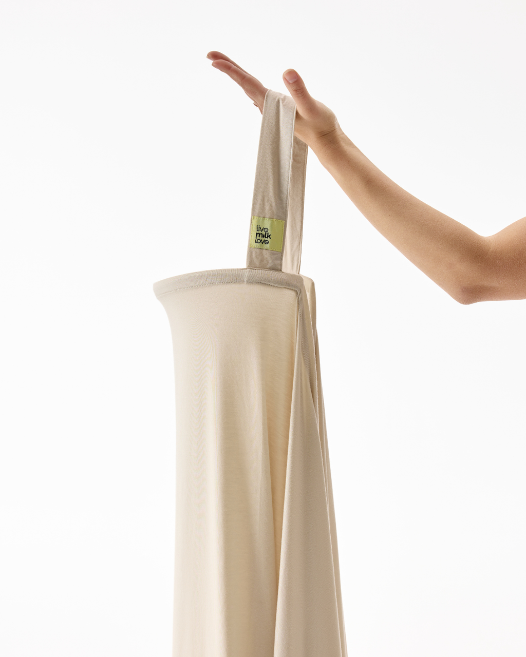 Feed Anywhere Nursing Cover - Bone Bamboo
