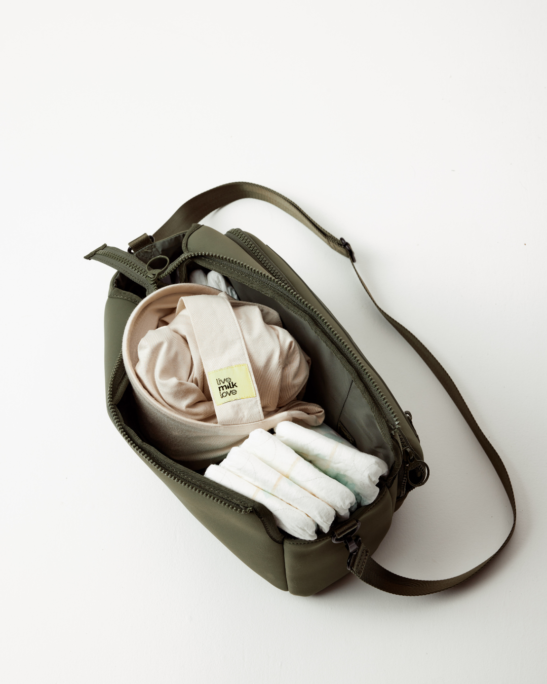 Feed Anywhere Nursing Cover - Bone Bamboo