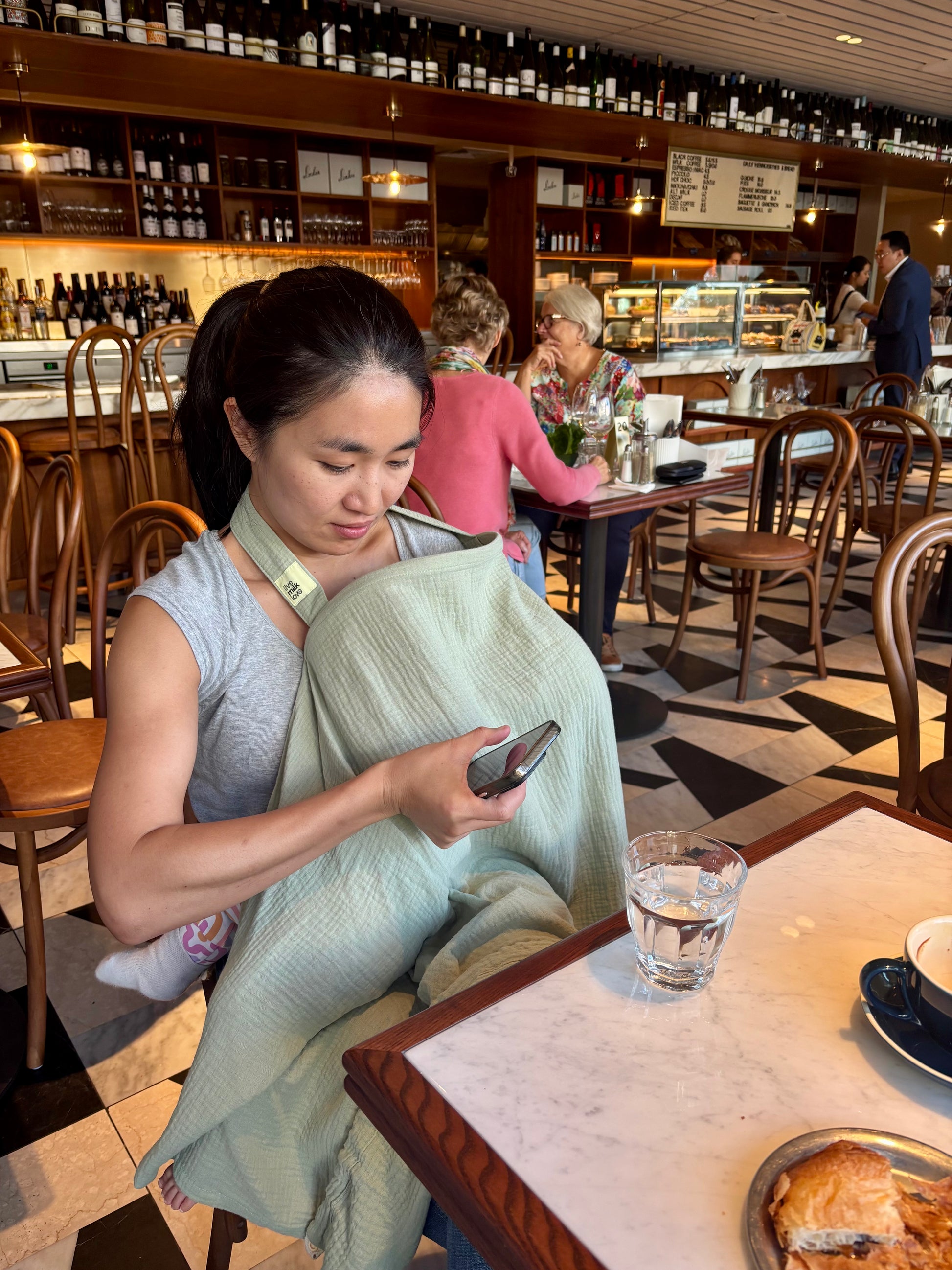 Feed Anywhere Nursing Cover - Sage